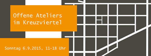 Banner der offenen Ateliers im Kreuzviertel