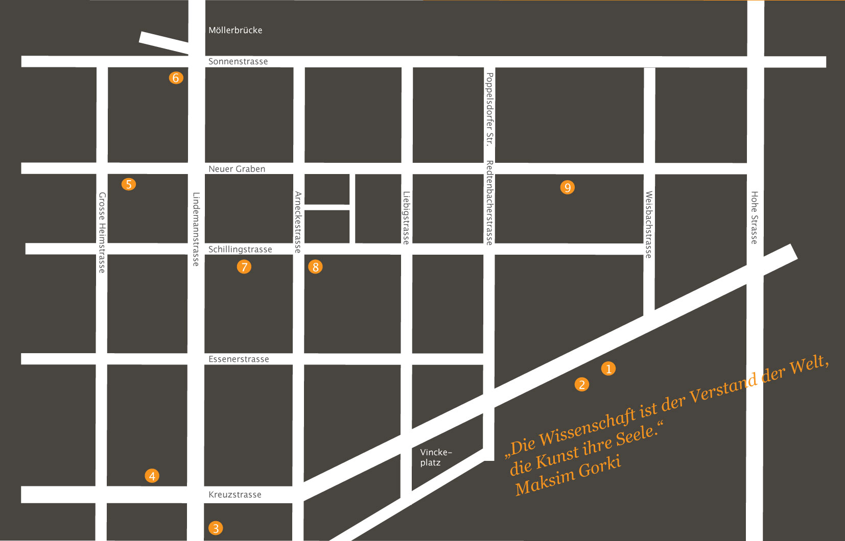 Plan vom Dortmunder Kreuzviertel